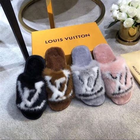 buy louis vuitton slippers|louis vuitton fluffy slippers.